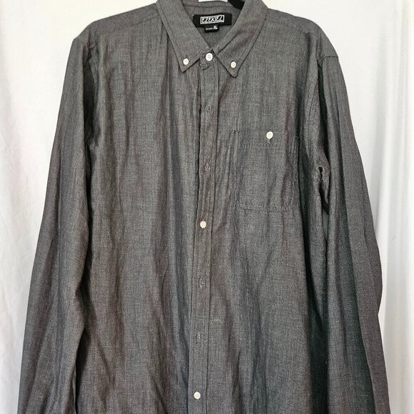 Ezekiel Button Down Shirt XL Black - Picture 1 of 8